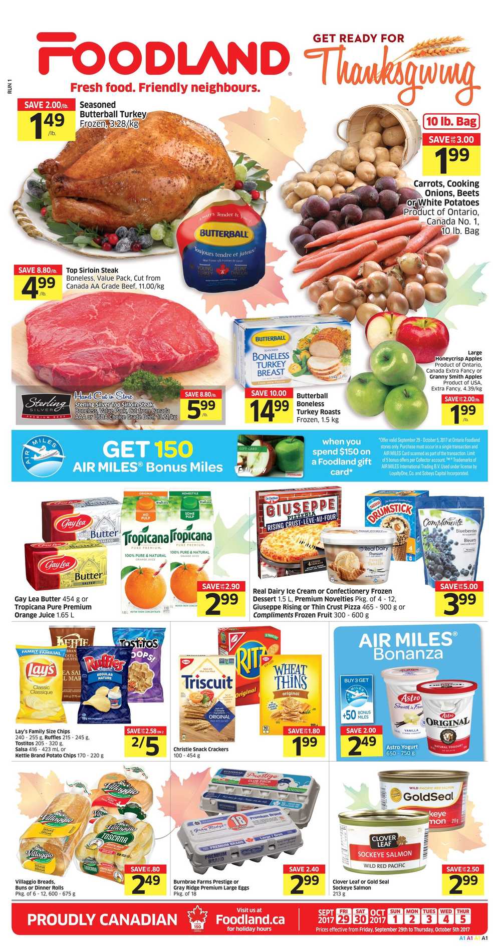 Foodland (ON) Flyer September 29 to October 5 Canada
