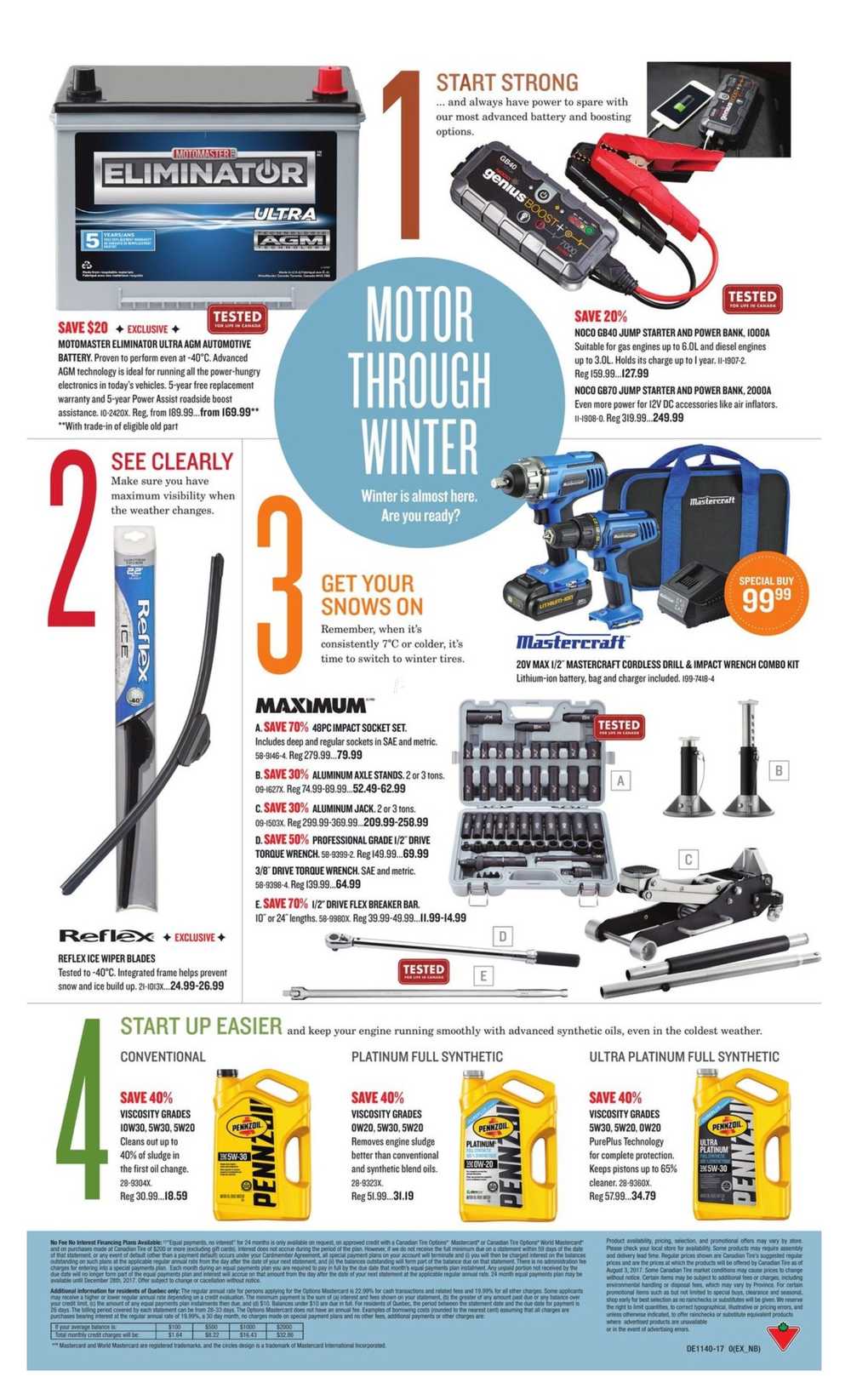 Canadian Tire Fall Catalogue September 29 to October 19 Canada