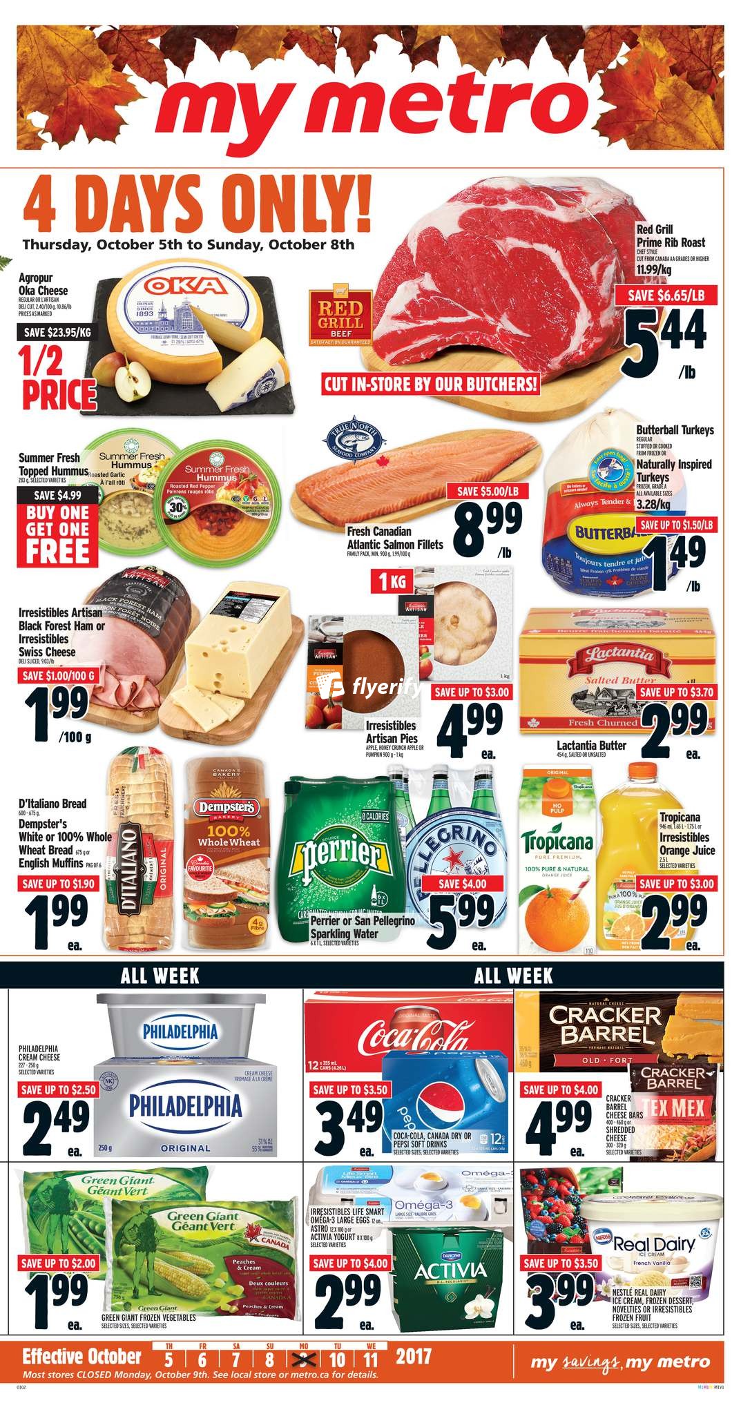 Metro (ON) Flyer October 5 to 11 Canada