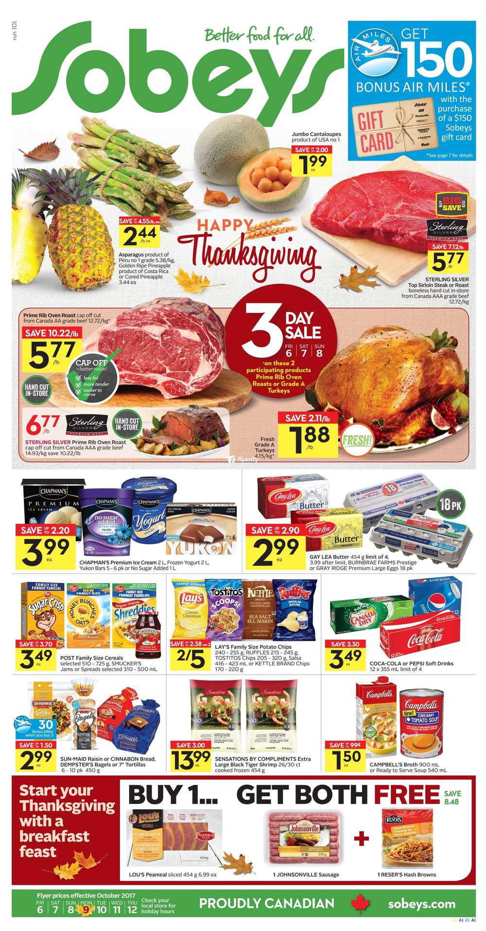 Sobeys (ON) Flyer October 6 to 12 Canada