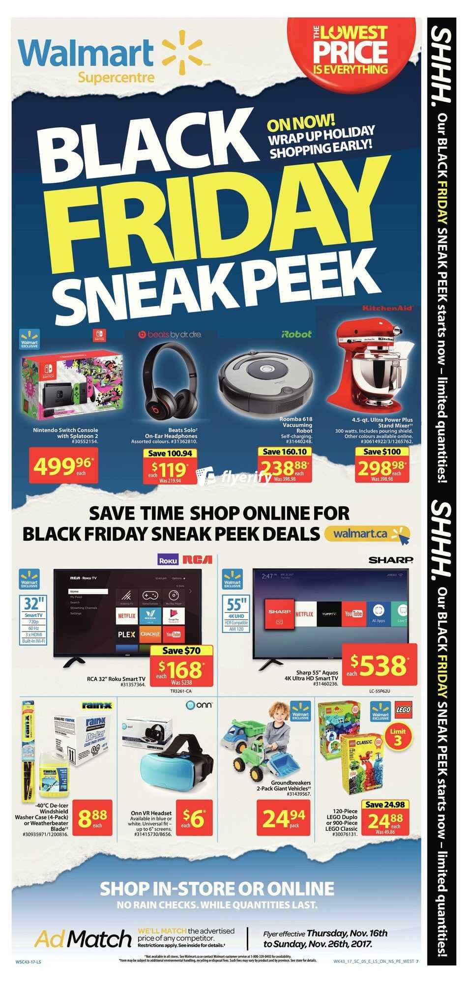 Walmart Canada Black Friday Flyer Deals 2017 Sneak Peek Leaked Canada