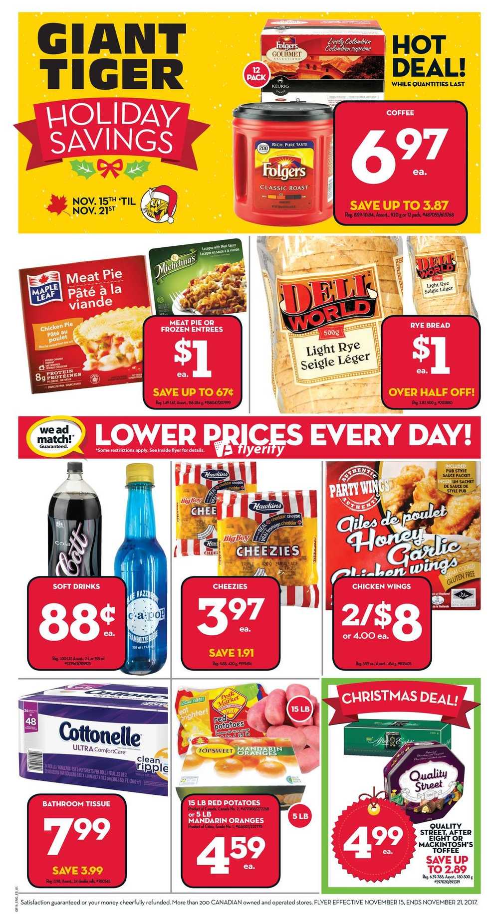 Giant Tiger (West) Flyer November 15 to 21 Canada