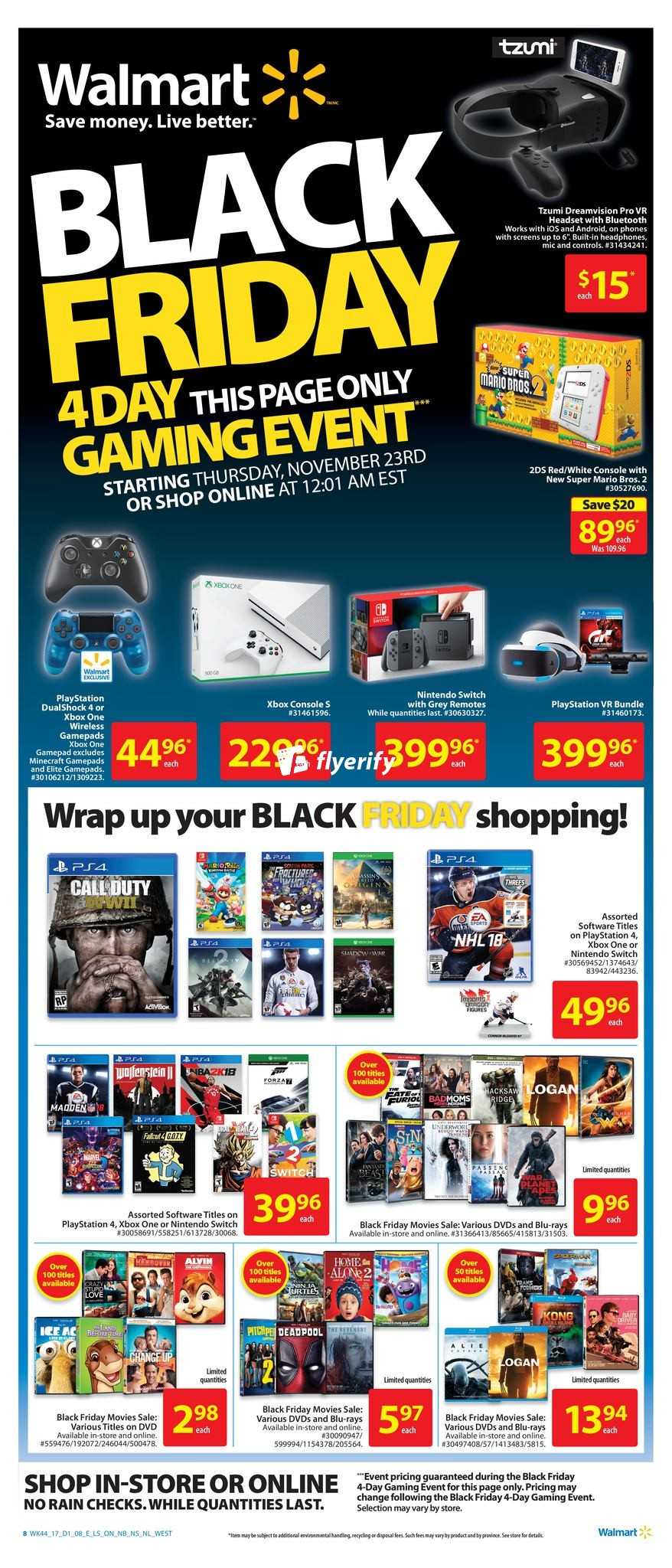 Walmart Canada Black Friday 3-Day Event Flyer November 24 ...