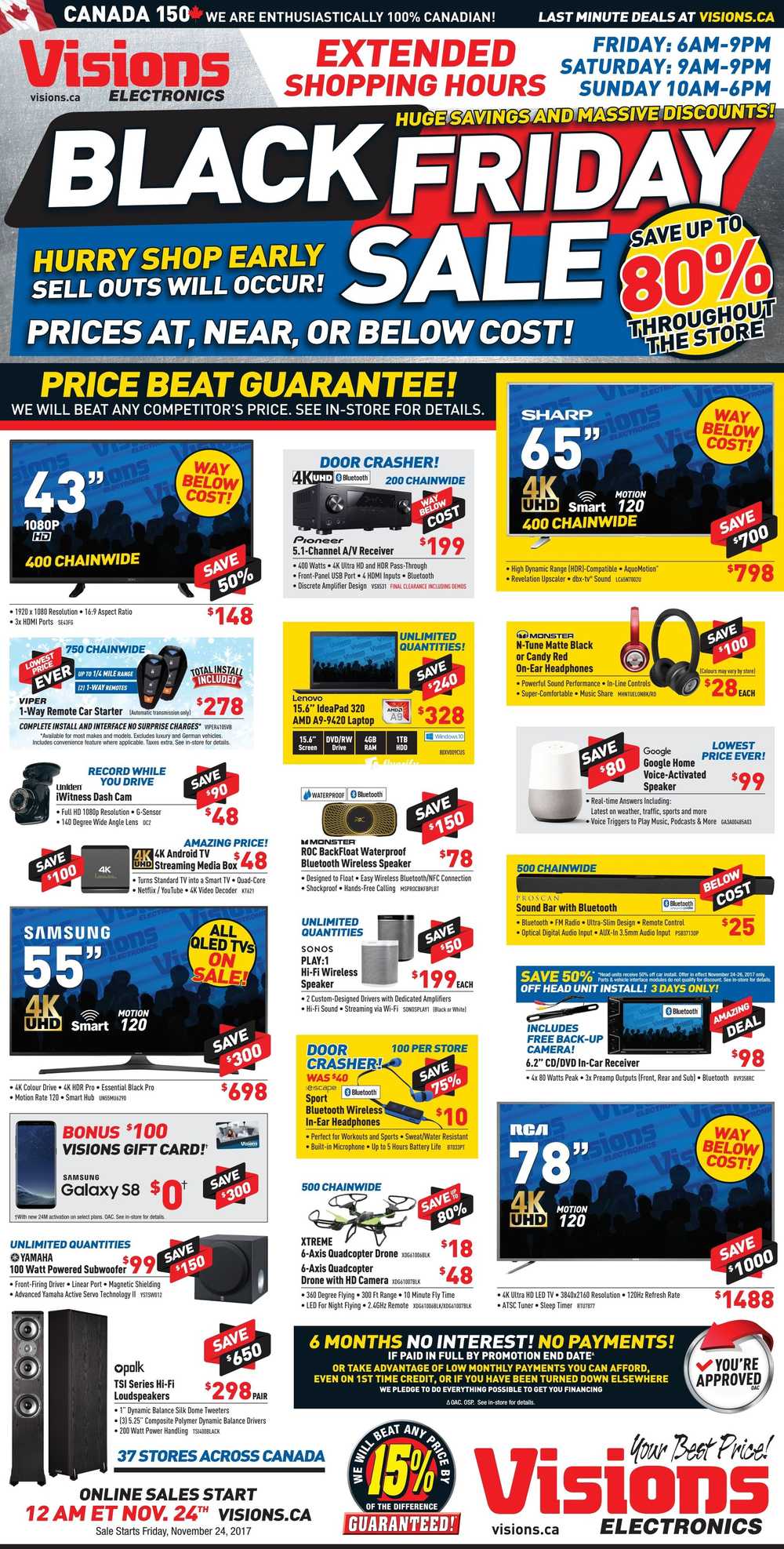 Visions Electronics Black Friday Sale Flyer November 24 to 30 Canada