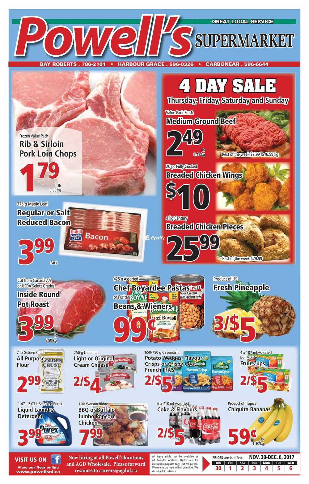 Powell's Supermarket Flyer November 30 to December 6 Canada