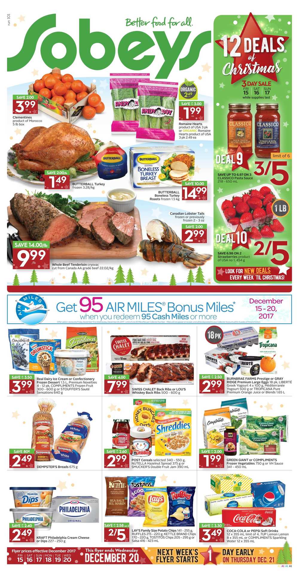 Sobeys (ON) Flyer December 15 to 20 Canada