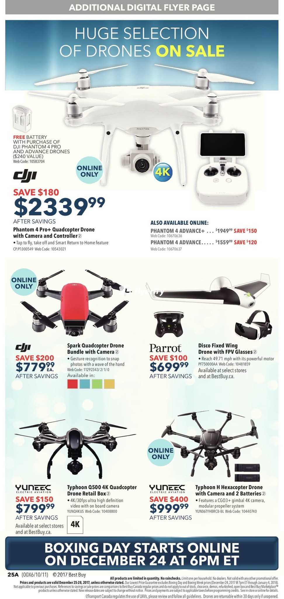 boxing day sales drones