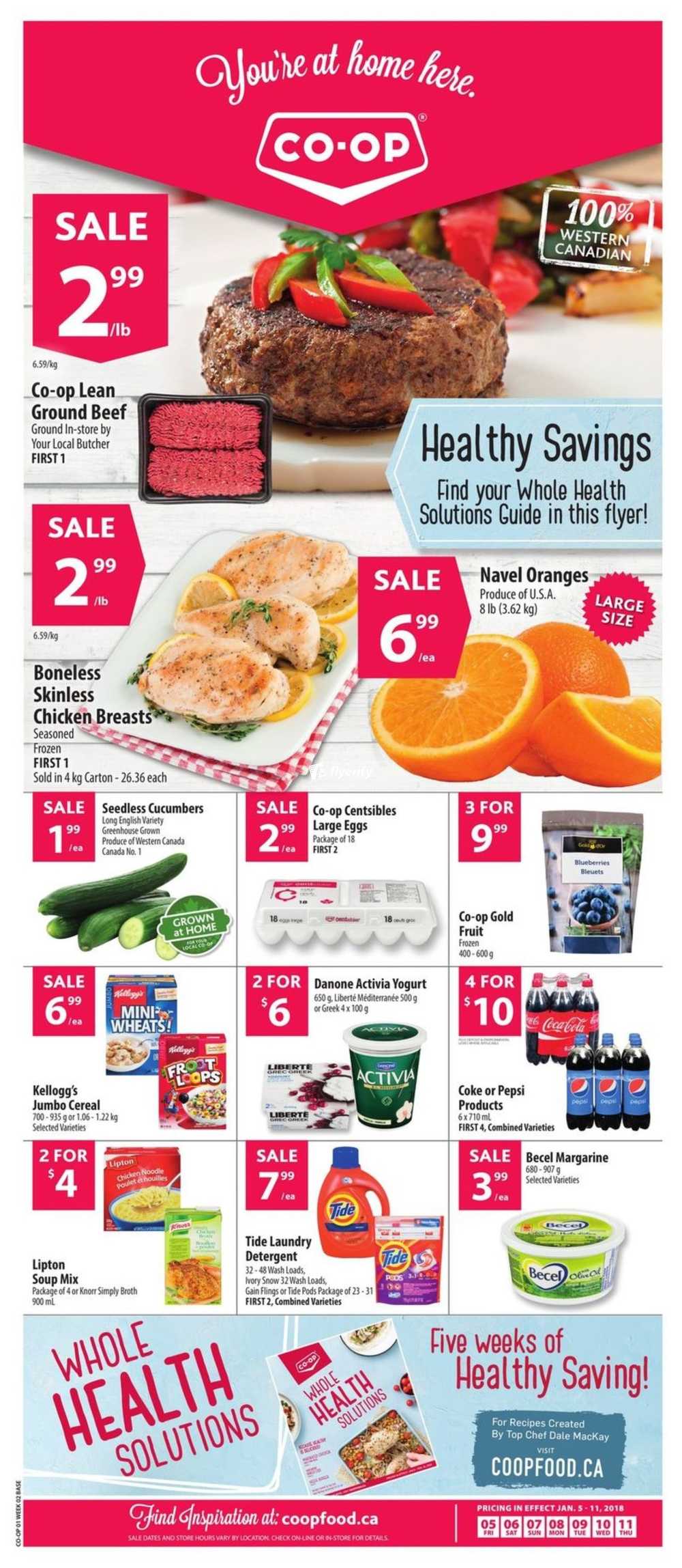 Coop (West) Food Store Flyer January 5 to 11 Canada