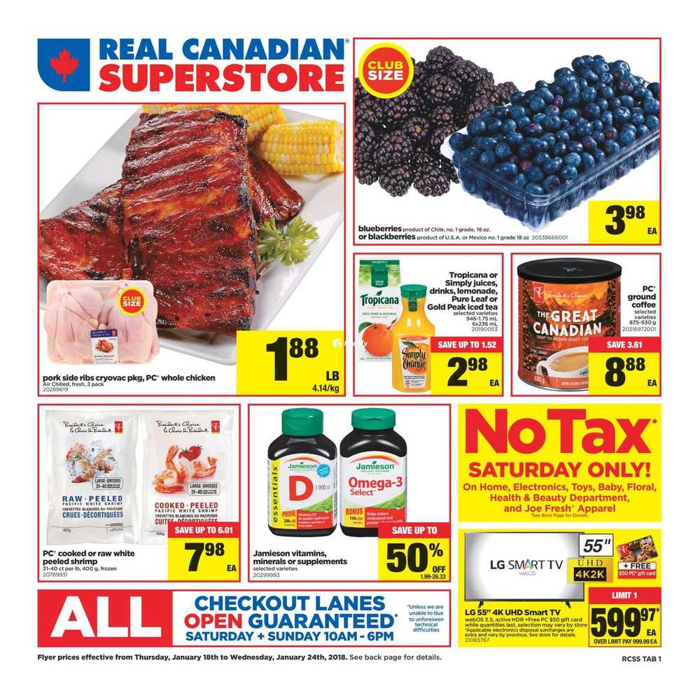 Real Canadian Superstore On Flyer January 18 To 24 23 