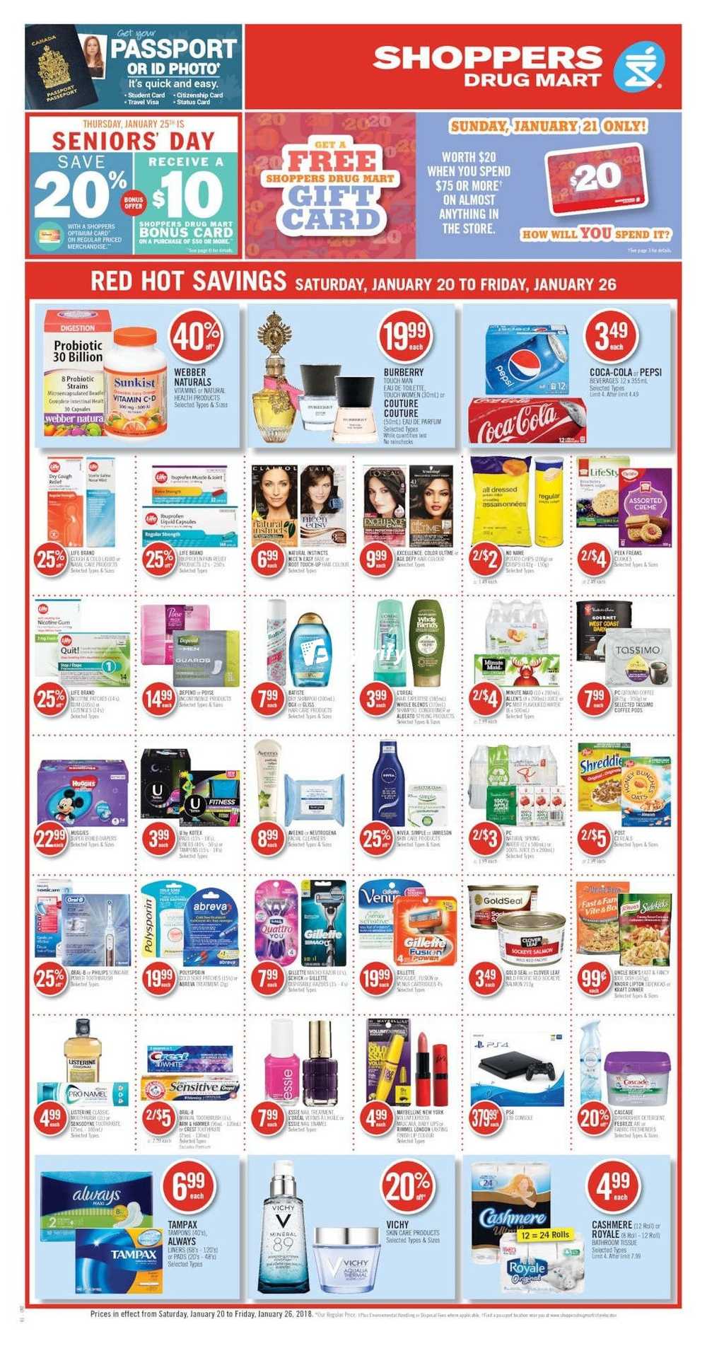 Shoppers Drug Mart (ON) Flyer January 20 to 26 Canada