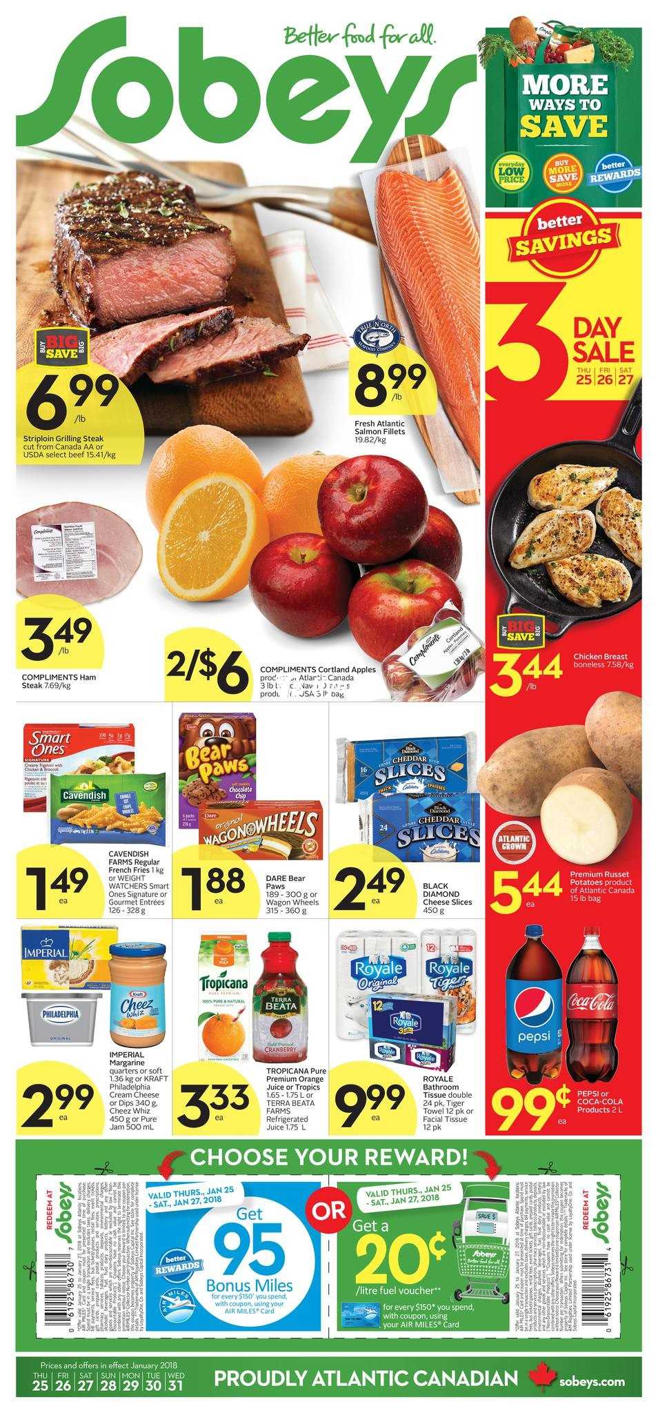 Sobeys (Atlantic) Flyer January 25 to 31 Canada