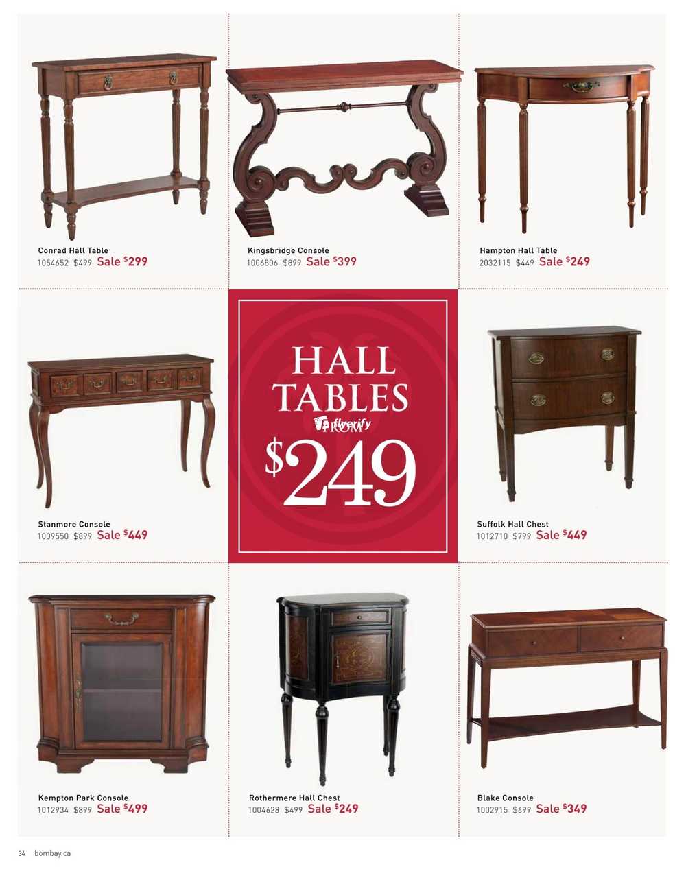 Bombay Big Furniture Sale Catalogue January 16 to March 31 Canada