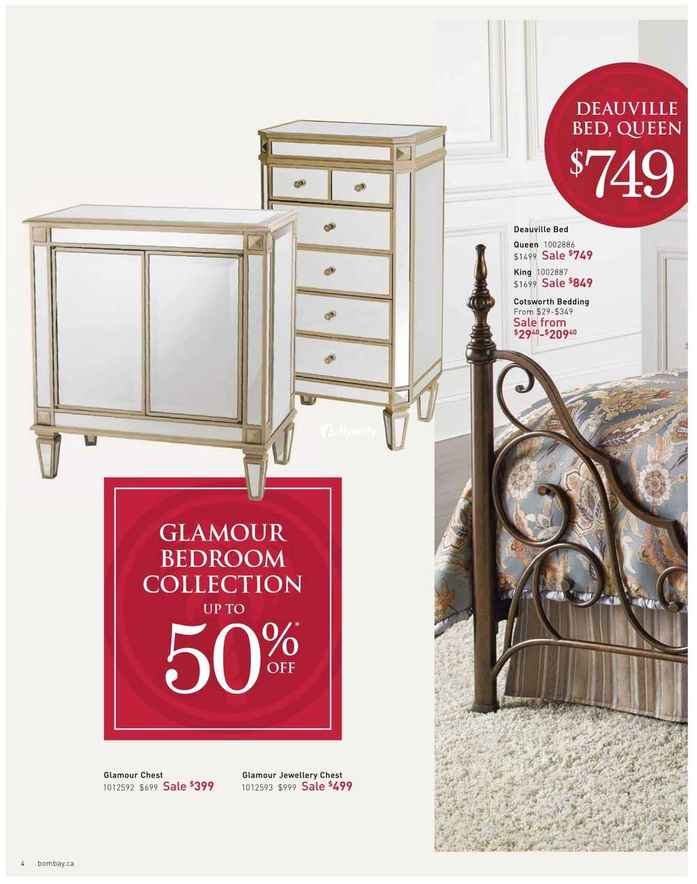 Bombay Big Furniture Sale Catalogue January 16 to March 31 Canada