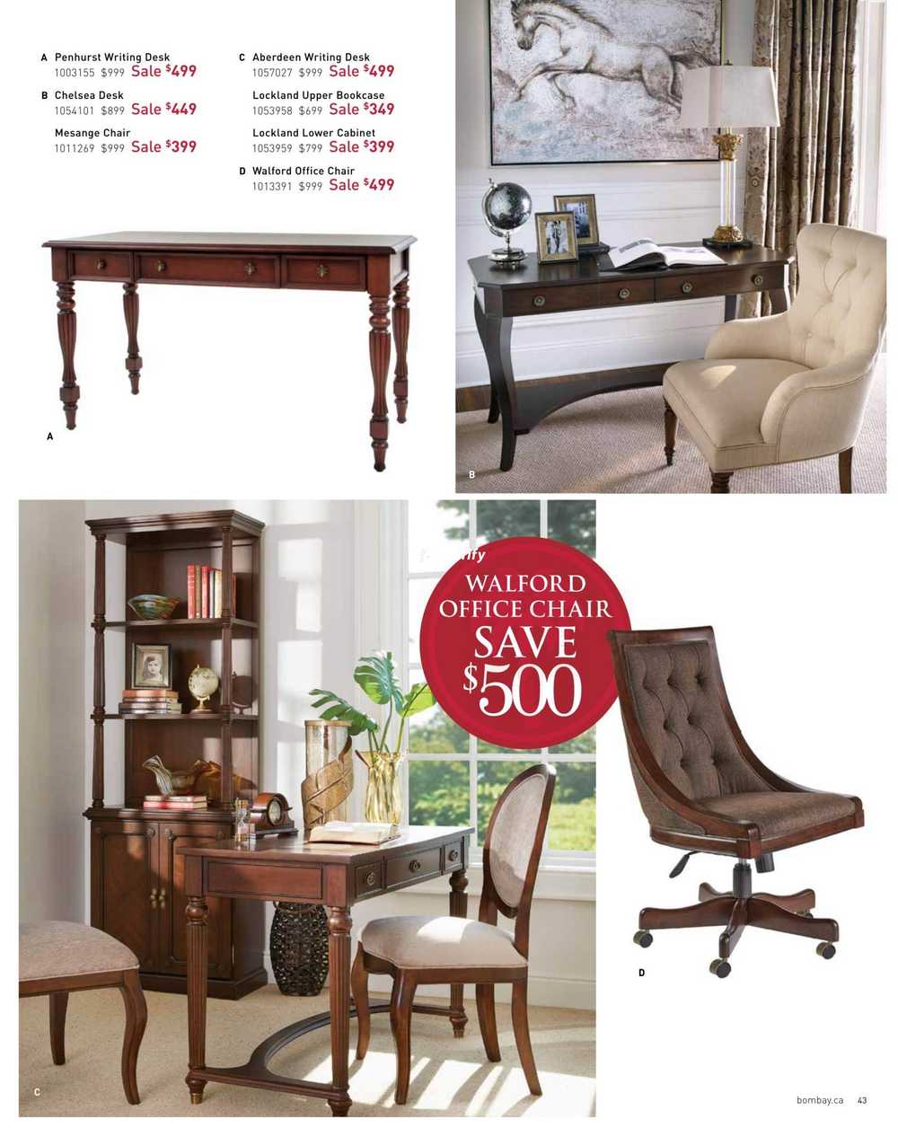 Bombay Big Furniture Sale Catalogue January 16 to March 31 Canada