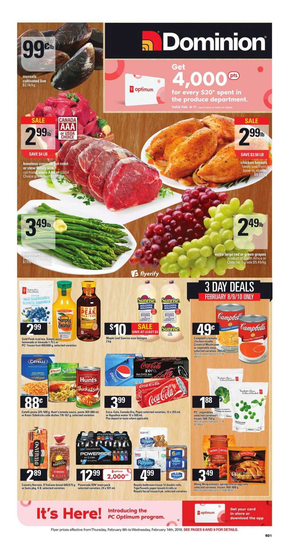 Dominion Flyer February 8 to 14 Canada