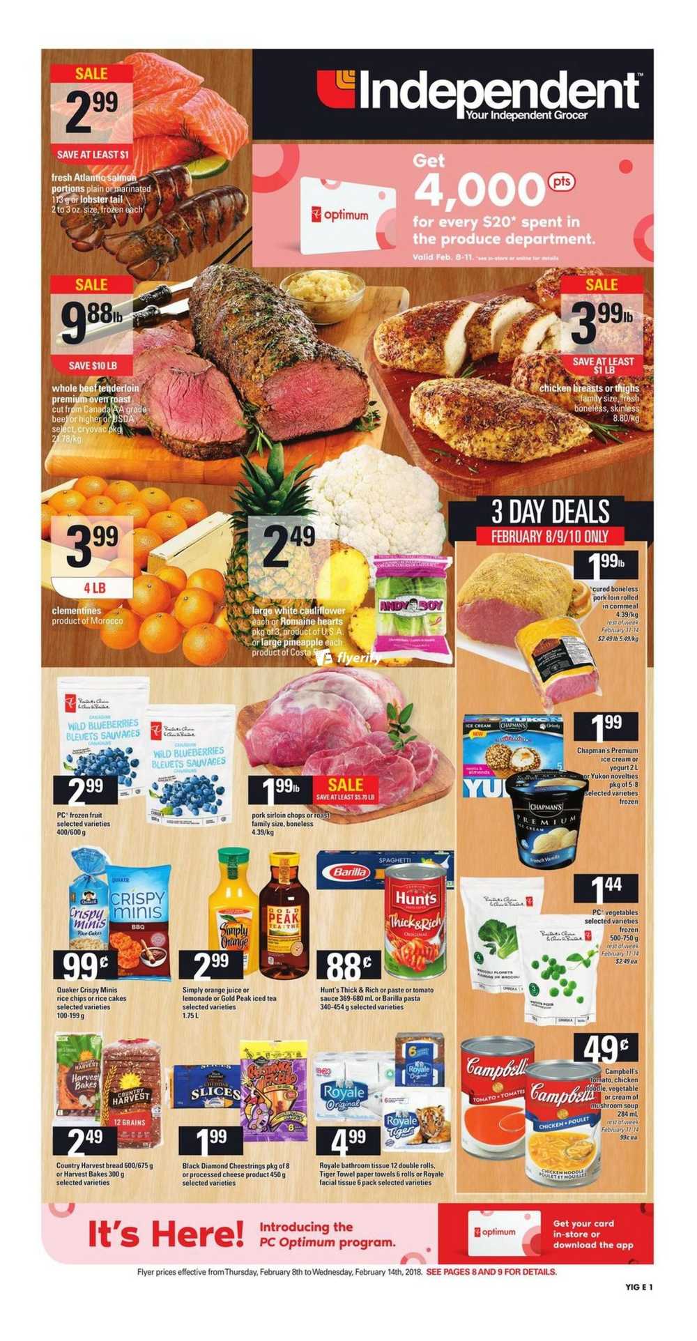 Independent Grocer (ON) Flyer February 8 to 14 Canada