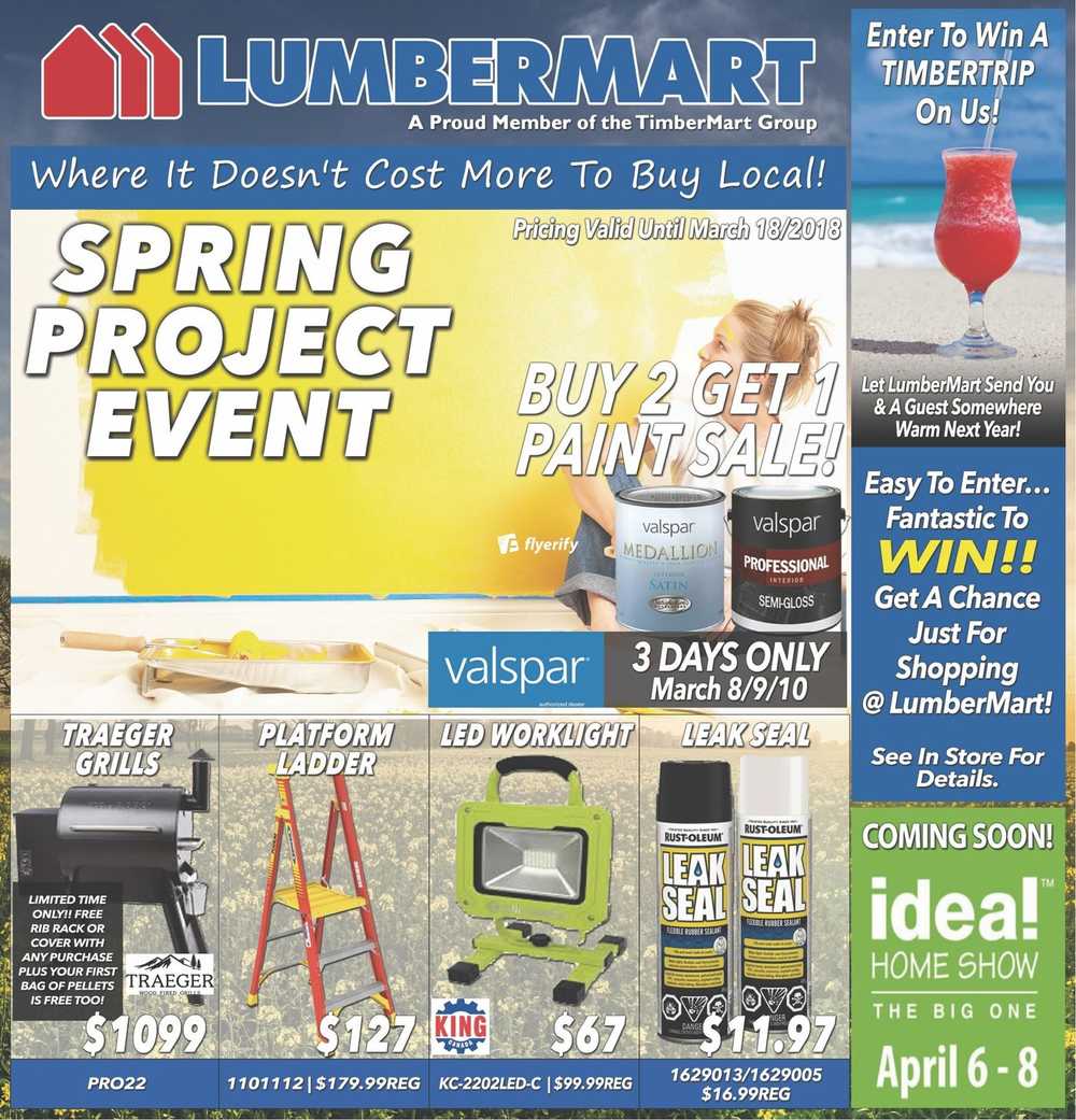 Lumber Mart Flyer March 7 to 18 Canada