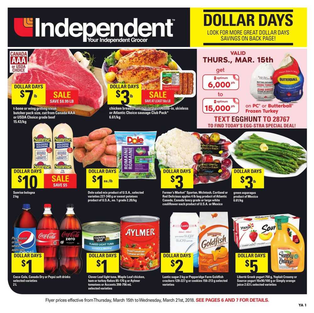 Independent Grocer (Atlantic) Flyer March 15 to 21 Canada