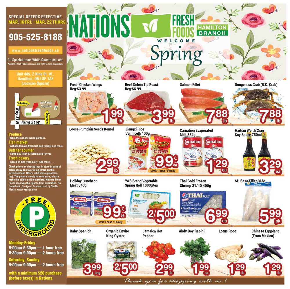 Nations Fresh Foods (Hamilton) Flyer March 16 to 22 Canada