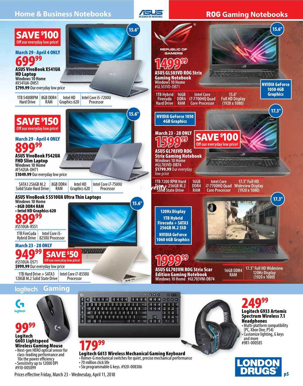 London Drugs Computer Catalogue March 23 to April 11 Canada
