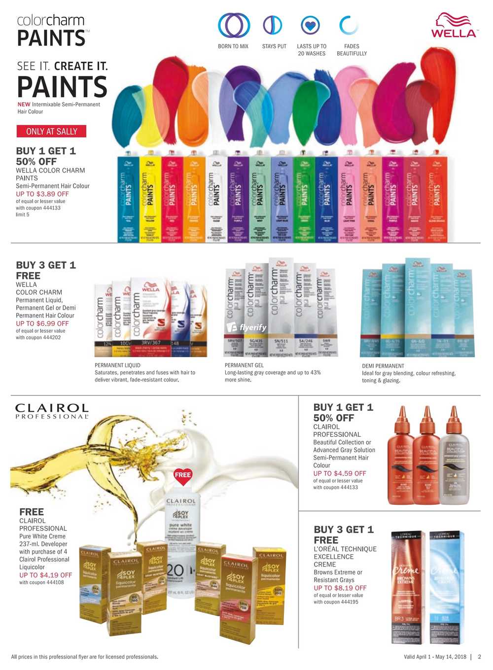 Sally Beauty Supply Pro Flyer April 1 to May 14 Canada