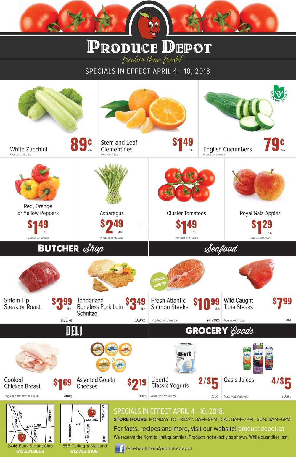 Produce Depot Flyer April 4 to 10 Canada