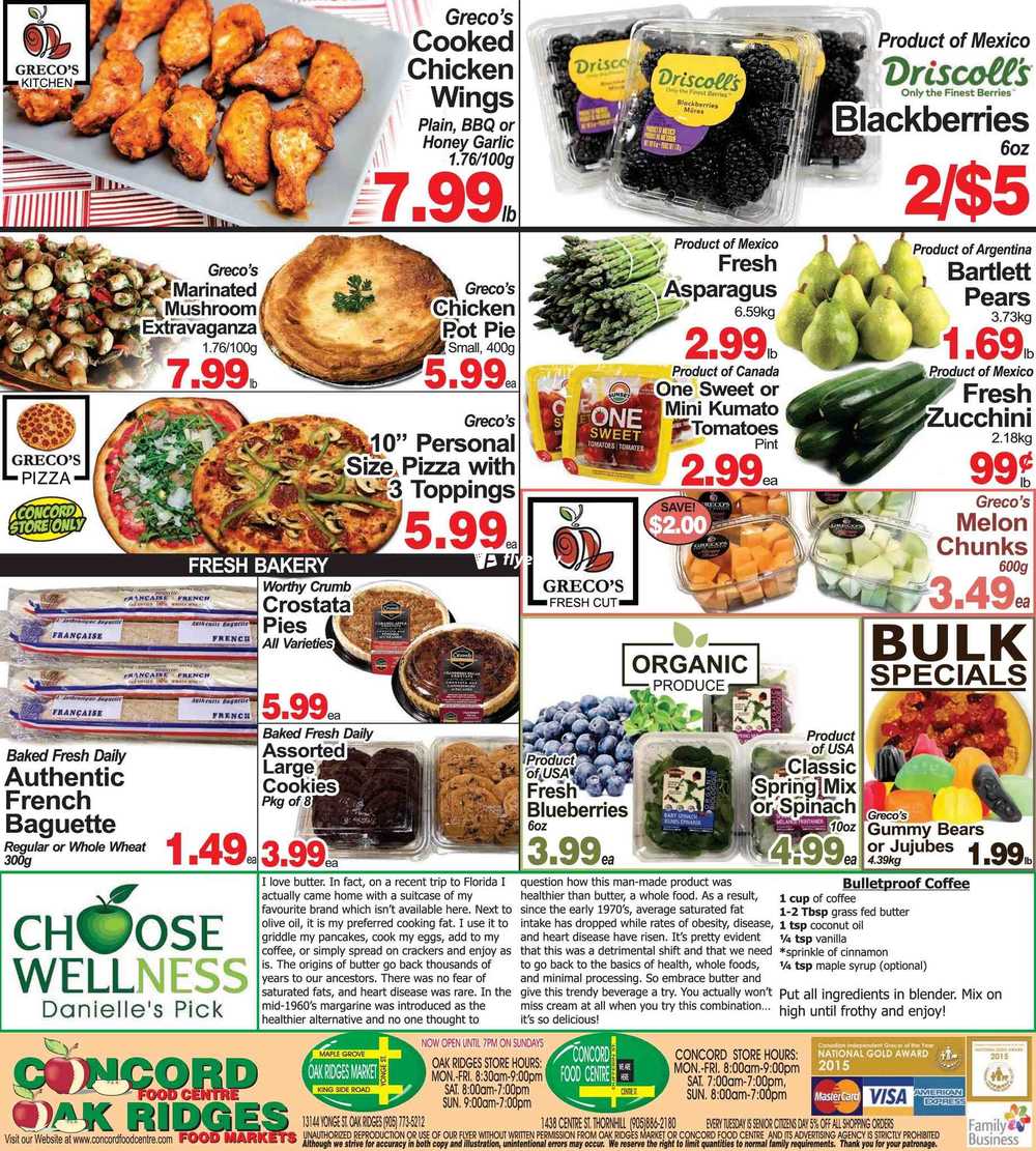 Concord Food Centre & Oak Ridges Food Market Flyer April 6 to 19 Canada