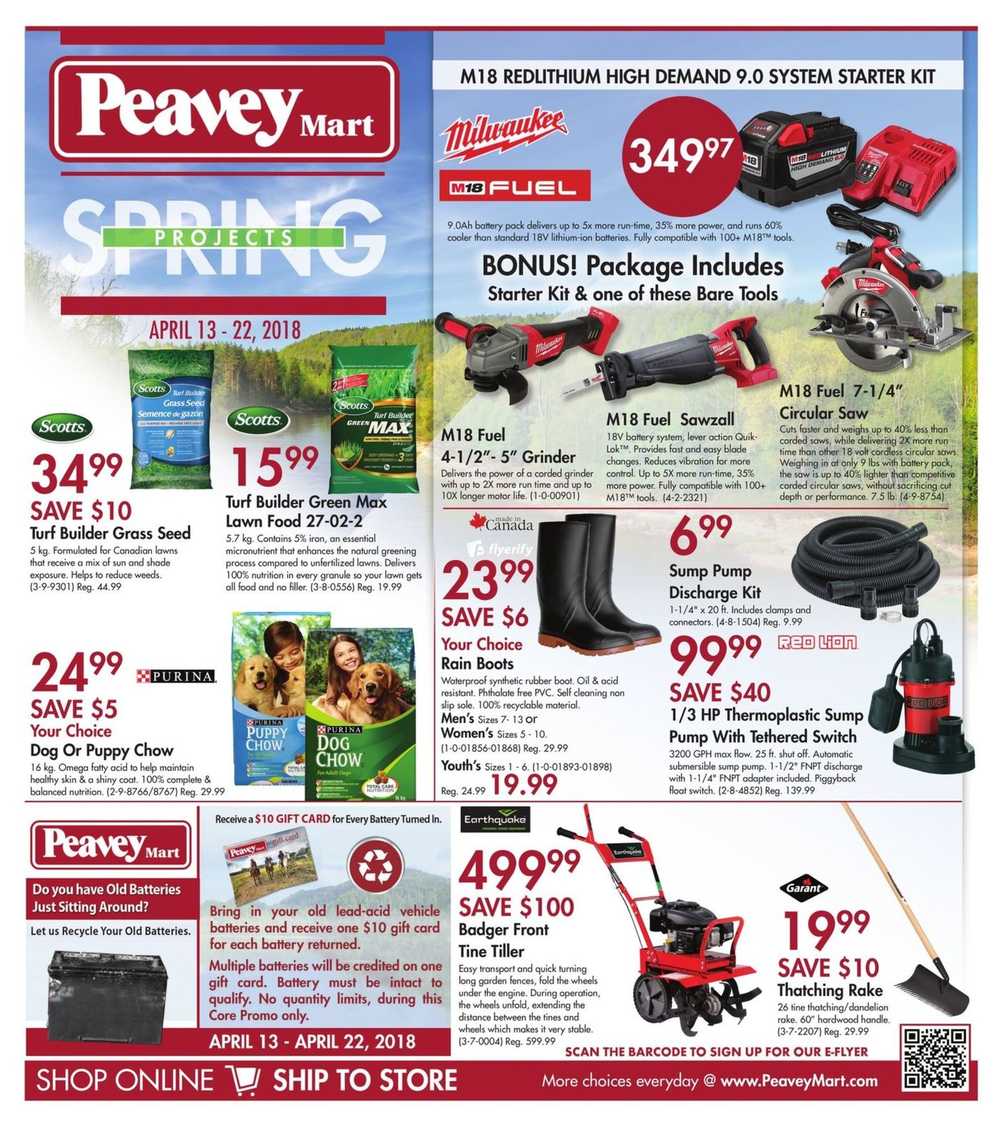 Peavey Mart Flyer April 13 to 22 Canada