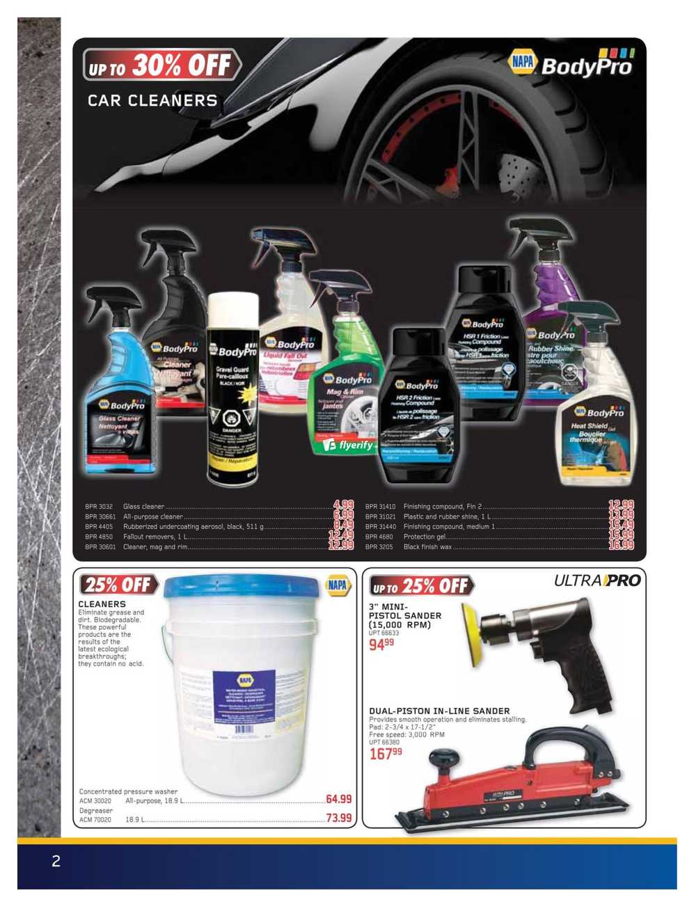 NAPA Paint and Body Shop Supplies Flyer May 1 to June 30 Canada