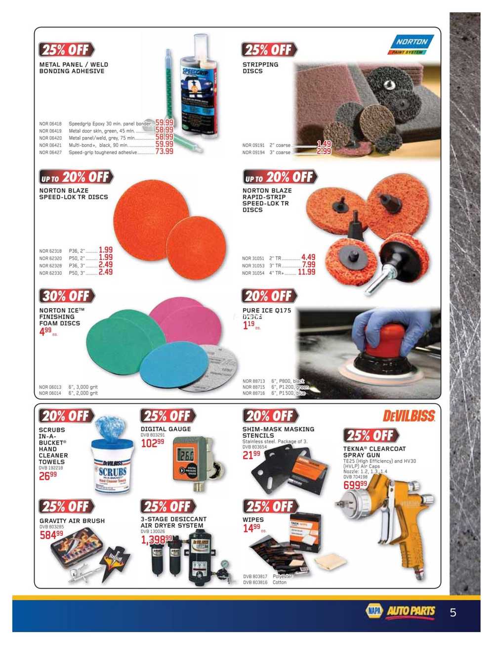 NAPA Paint and Body Shop Supplies Flyer May 1 to June 30 Canada