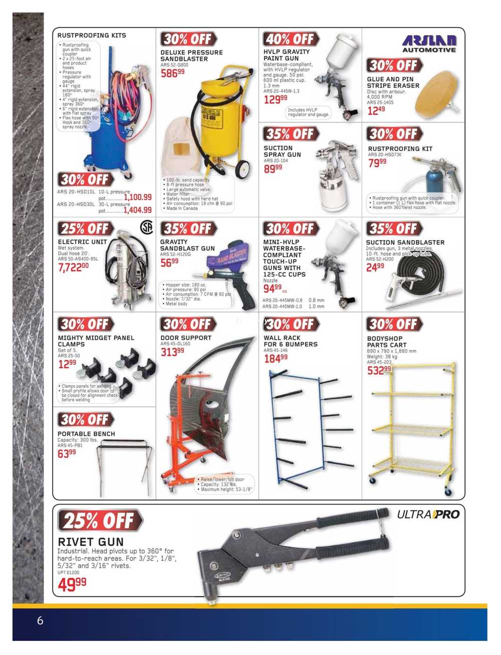 NAPA Paint and Body Shop Supplies Flyer May 1 to June 30 Canada