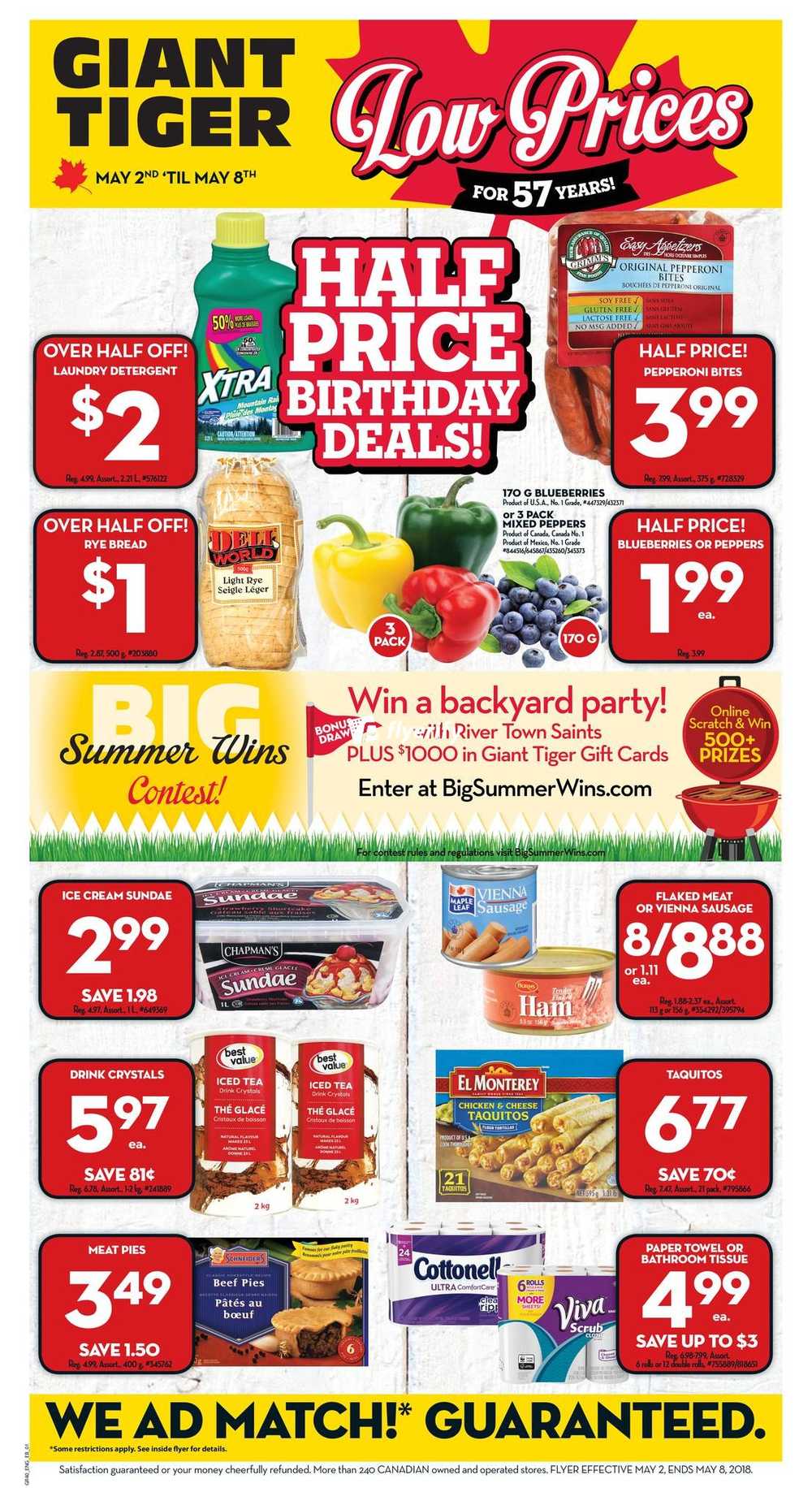 Giant Tiger (West) Flyer May 2 to 8 Canada