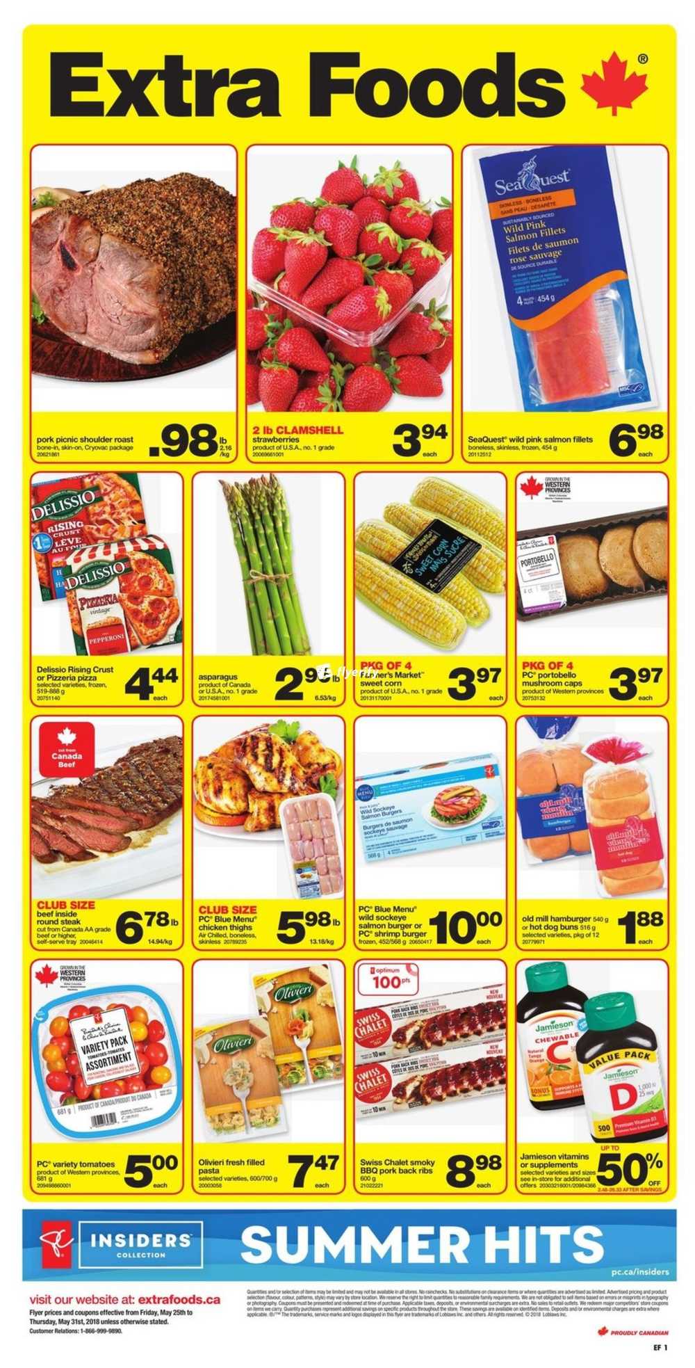 Extra Foods Flyer May 25 to 31 Canada