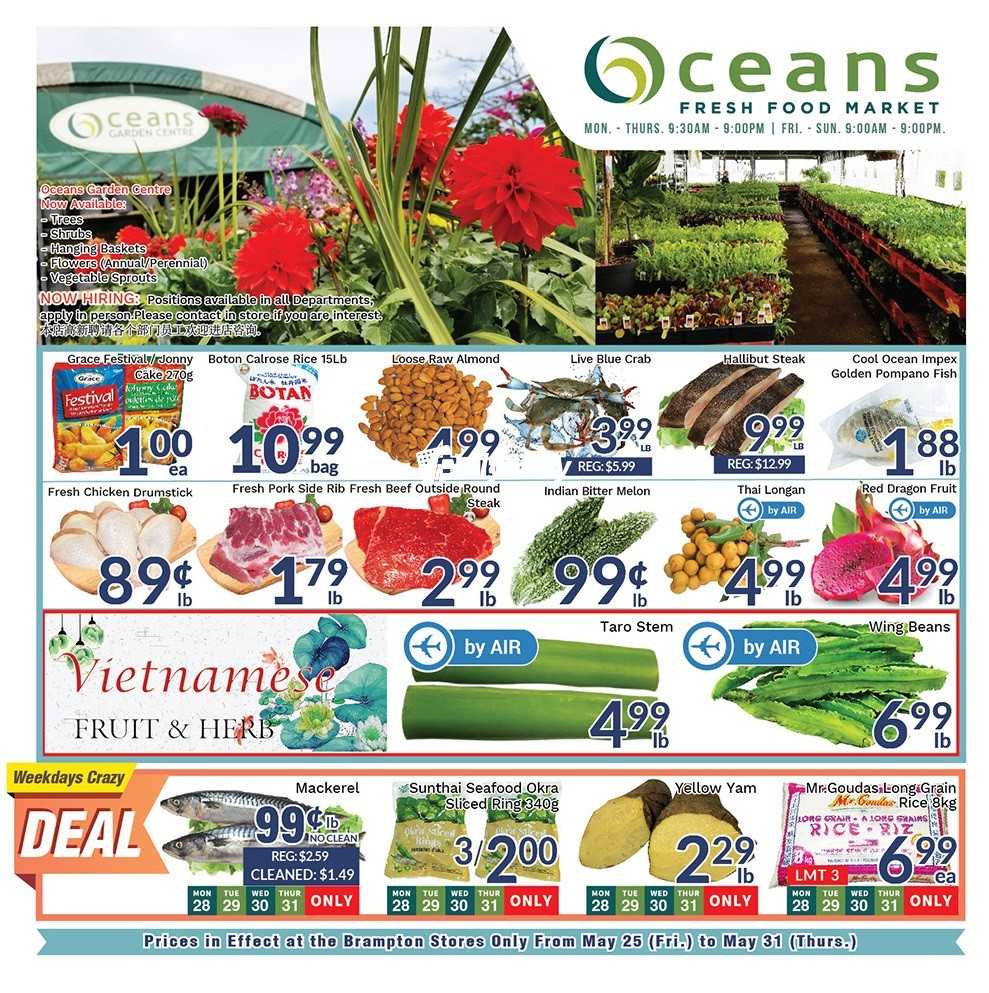 Oceans Fresh Food Market (Brampton) Flyer May 25 to 31 Canada