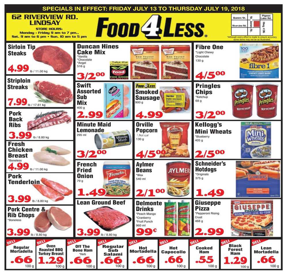 Food 4 Less (Lindsay) Flyer July 13 to 19 Canada