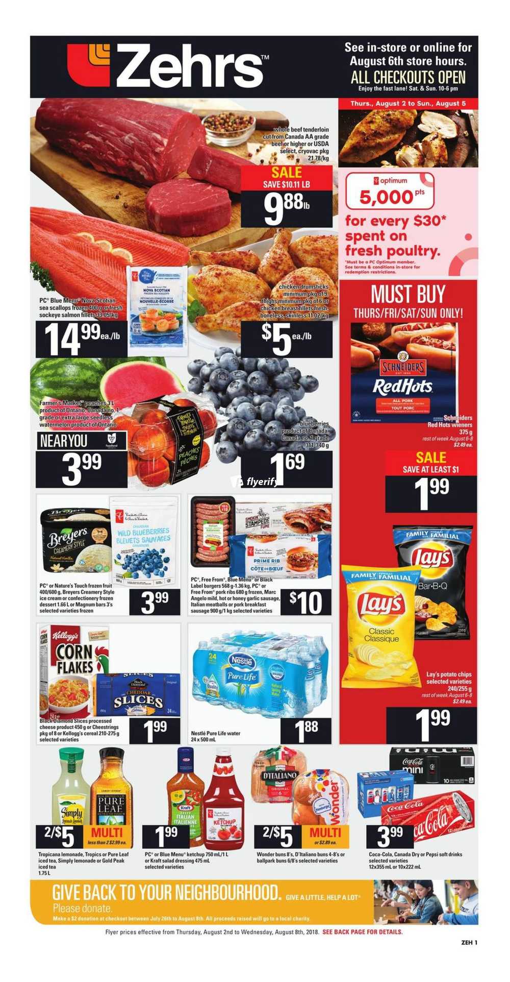 Zehrs Flyer August 2 to 8 Canada