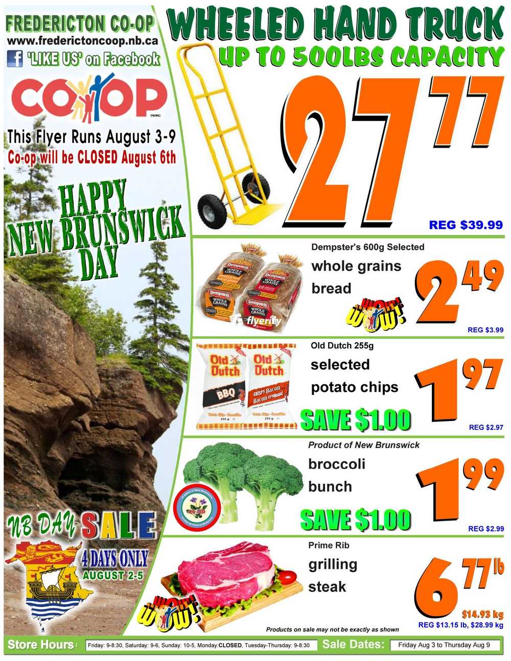 Fredericton Coop Flyer August 3 to 9 Canada